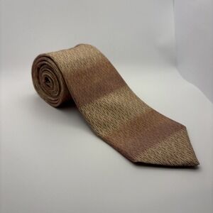 Vintage Wilke Rodriguez Men's Silk Neck Tie – Classic thick stripe Pattern